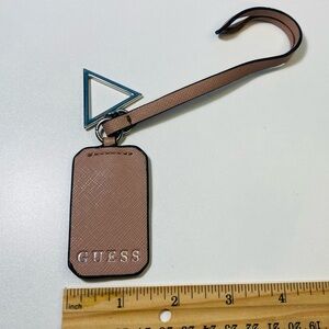 5 for $10: Vintage GUESS Dusty Pink Tag and Triangle Keychain